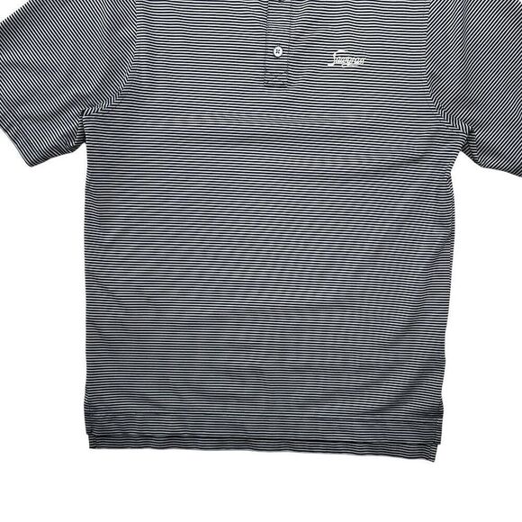 FootJoy Golf Polo Men's Size Small Grey Striped Sawgrass Embroidered Stretch - Picture 4 of 12